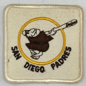 Vintage San Diego Padres Baseball Team Logo Embroidery Patch 3"x3"